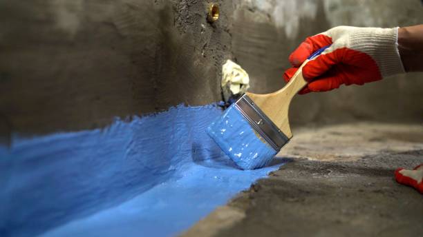 Commercial Waterproofing project at a Midland Park, NJ business property by SJ Waterproofing Pros
